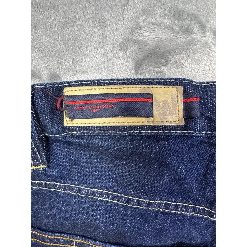 Willie‎ Esco Duns Vintage 90s Baggy Carpenter Jeans Dark Wash Indigo Mens 36x31